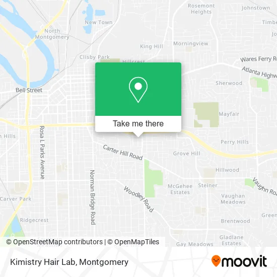 Kimistry Hair Lab map