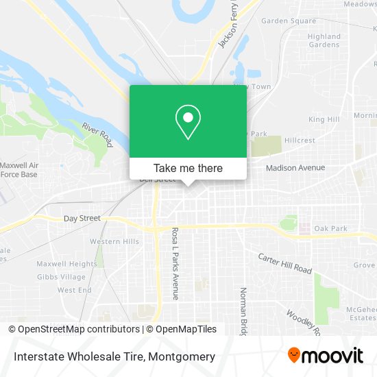 Interstate Wholesale Tire map