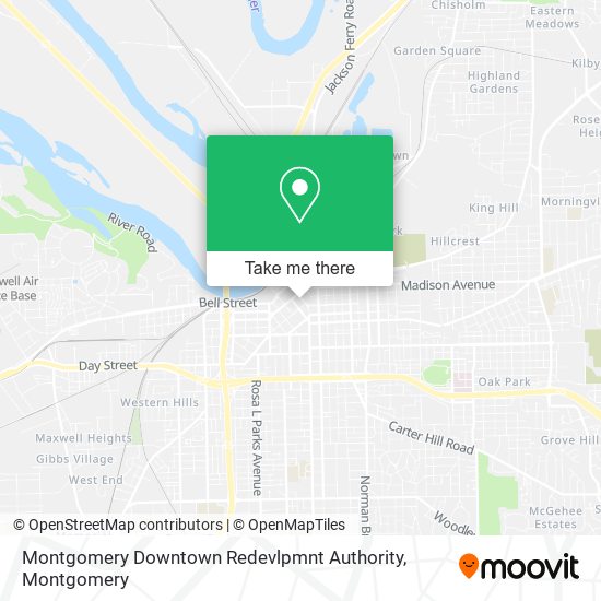 Montgomery Downtown Redevlpmnt Authority map