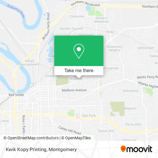 Kwik Kopy Printing map