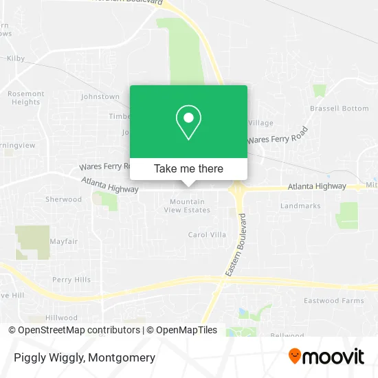 Piggly Wiggly map