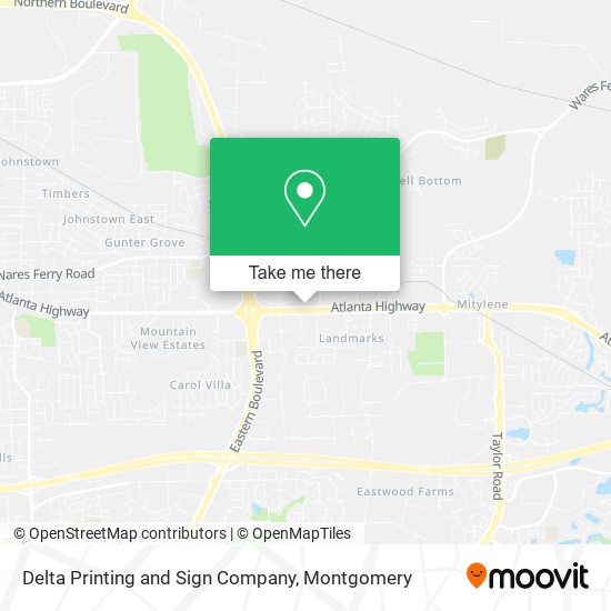 Mapa de Delta Printing and Sign Company