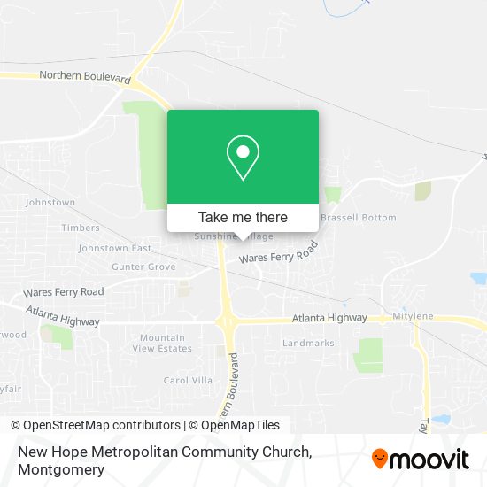 New Hope Metropolitan Community Church map