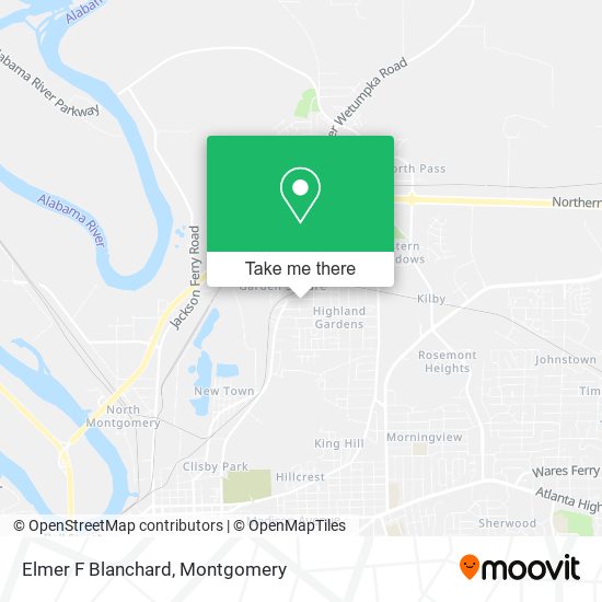 Elmer F Blanchard map
