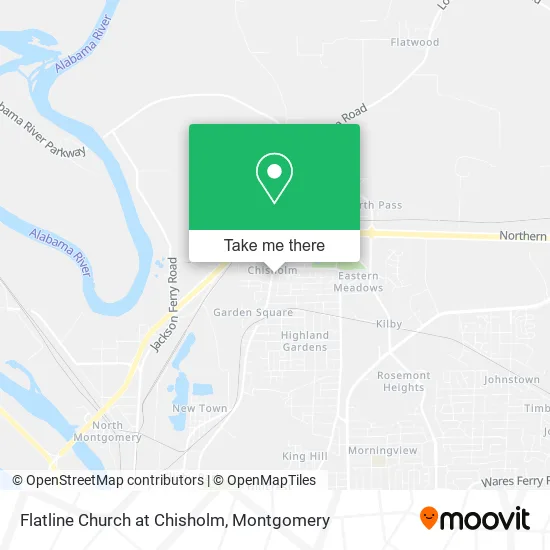 Flatline Church at Chisholm map