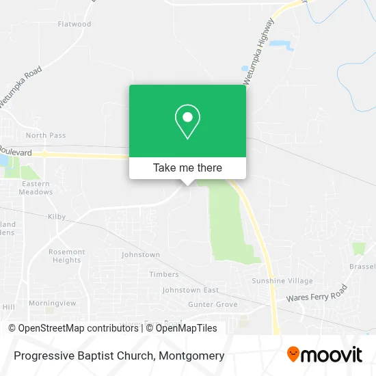 Progressive Baptist Church map