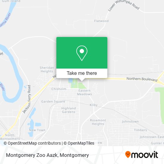 Montgomery Zoo Aazk map