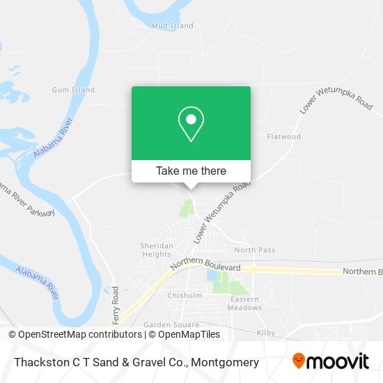 Mapa de Thackston C T Sand & Gravel Co.