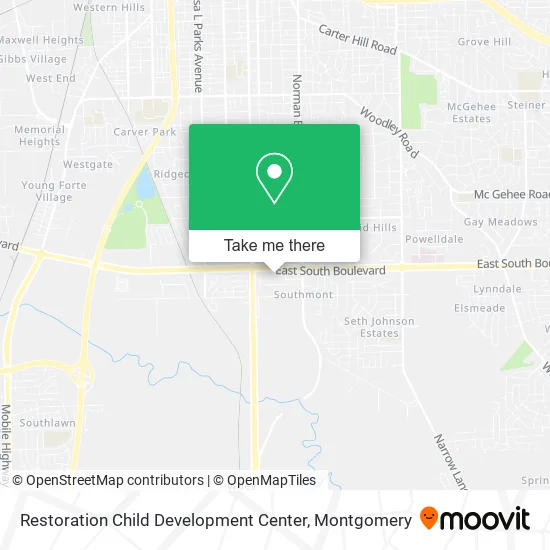 Restoration Child Development Center map
