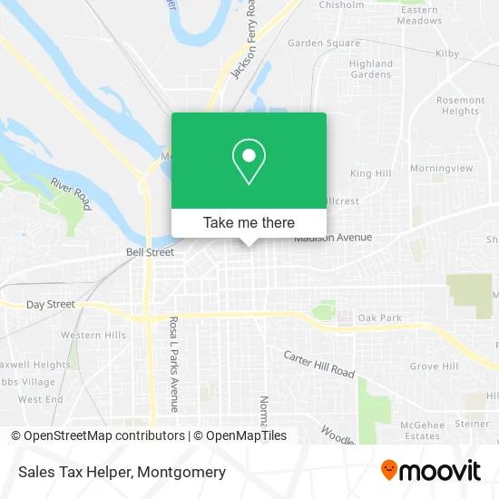 Sales Tax Helper map