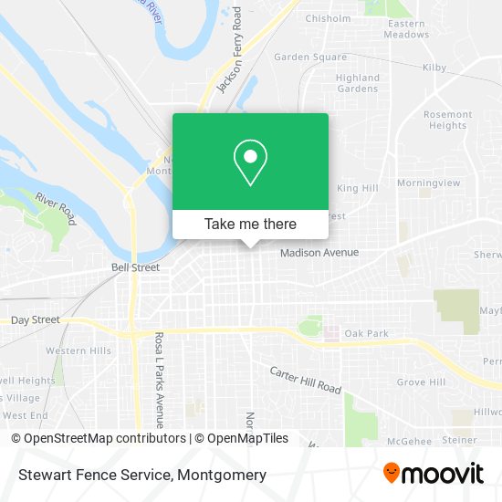 Mapa de Stewart Fence Service