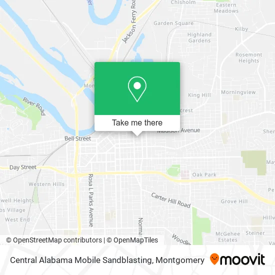 Central Alabama Mobile Sandblasting map