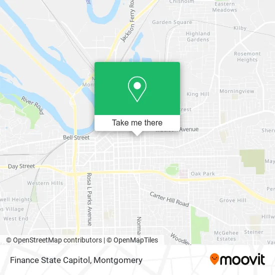 Mapa de Finance State Capitol