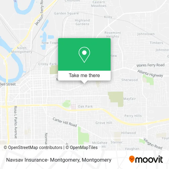 Navsav Insurance- Montgomery map