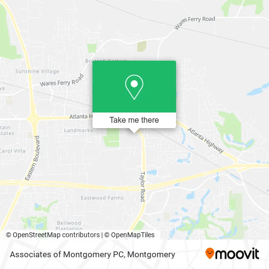 Associates of Montgomery PC map