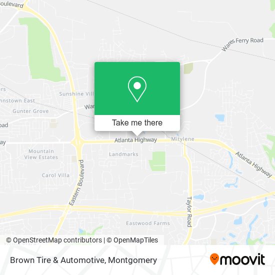 Brown Tire & Automotive map