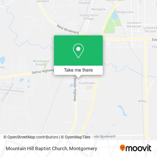 Mountain Hill Baptist Church map