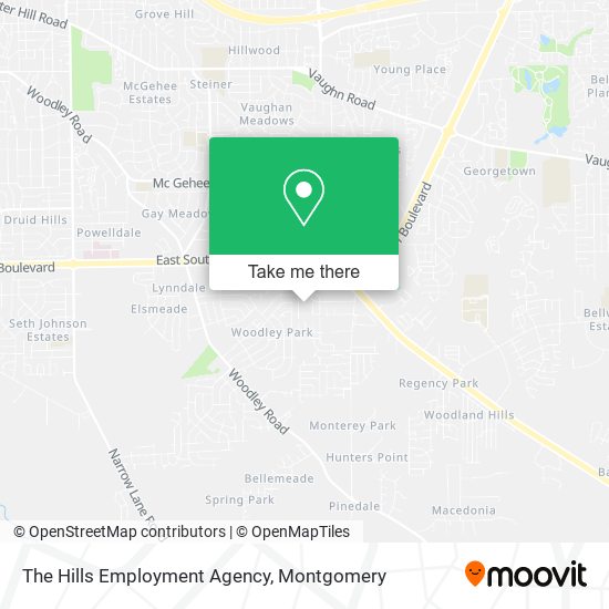 The Hills Employment Agency map