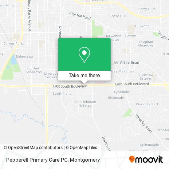 Mapa de Pepperell Primary Care PC