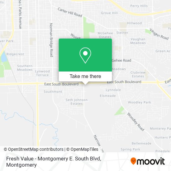 Fresh Value - Montgomery E. South Blvd map