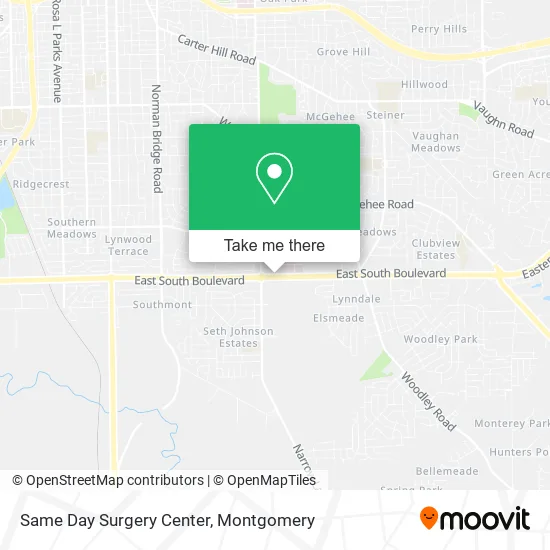 Same Day Surgery Center map