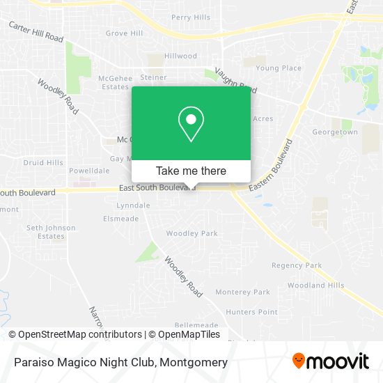 Paraiso Magico Night Club map