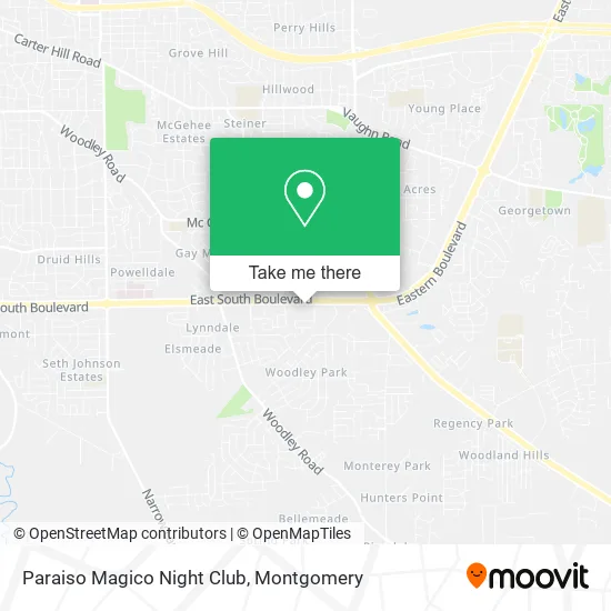 Mapa de Paraiso Magico Night Club