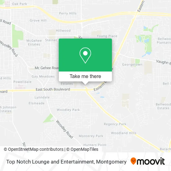 Mapa de Top Notch Lounge and Entertainment