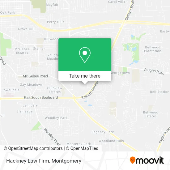 Hackney Law Firm map