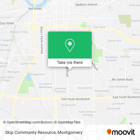 Skip Community Resource map