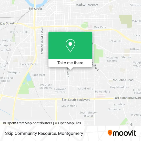 Mapa de Skip Community Resource