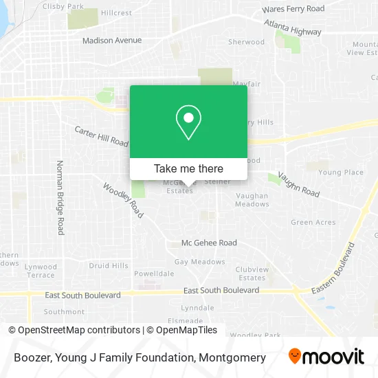 Boozer, Young J Family Foundation map