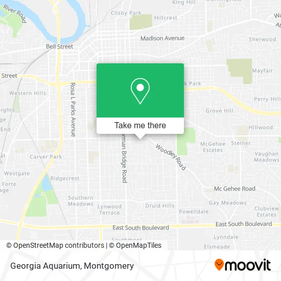 Georgia Aquarium map