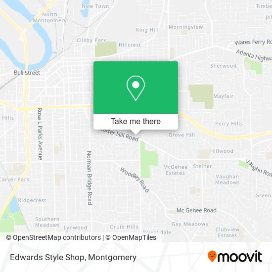 Edwards Style Shop map