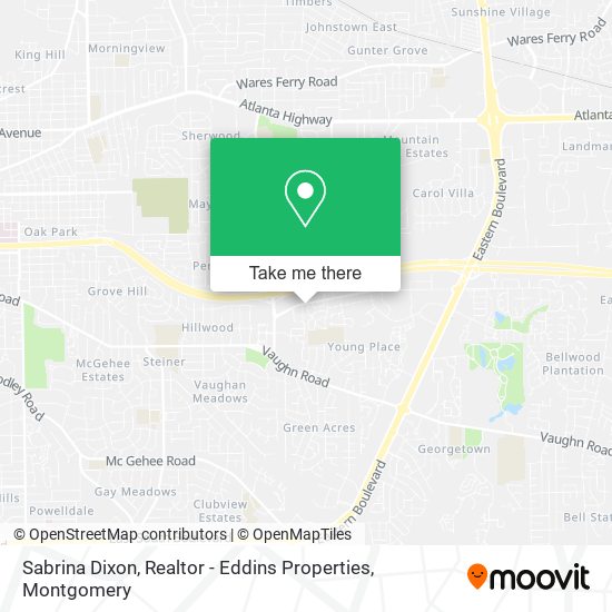 Sabrina Dixon, Realtor - Eddins Properties map