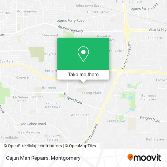 Cajun Man Repairs map