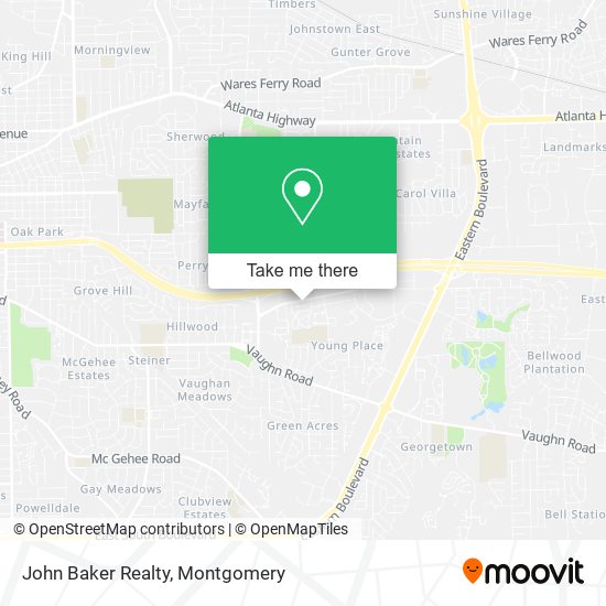 John Baker Realty map