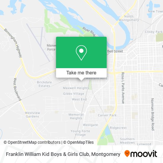 Franklin William Kid Boys & Girls Club map