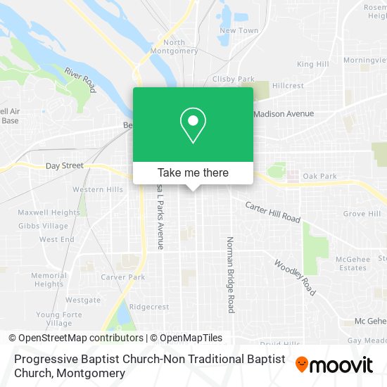 Mapa de Progressive Baptist Church-Non Traditional Baptist Church