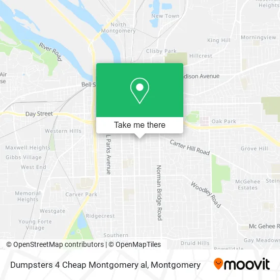 Dumpsters 4 Cheap Montgomery al map