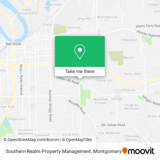 Southern Realm Property Management map