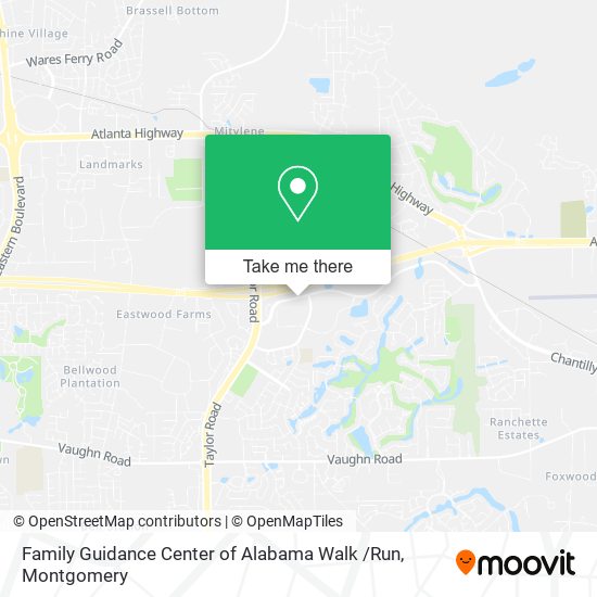 Family Guidance Center of Alabama Walk /Run map