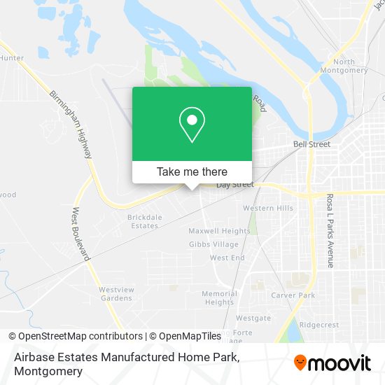 Airbase Estates Manufactured Home Park map