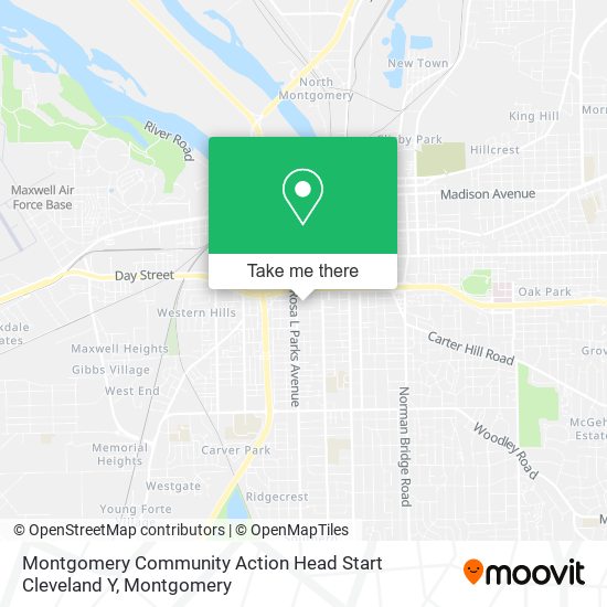 Mapa de Montgomery Community Action Head Start Cleveland Y