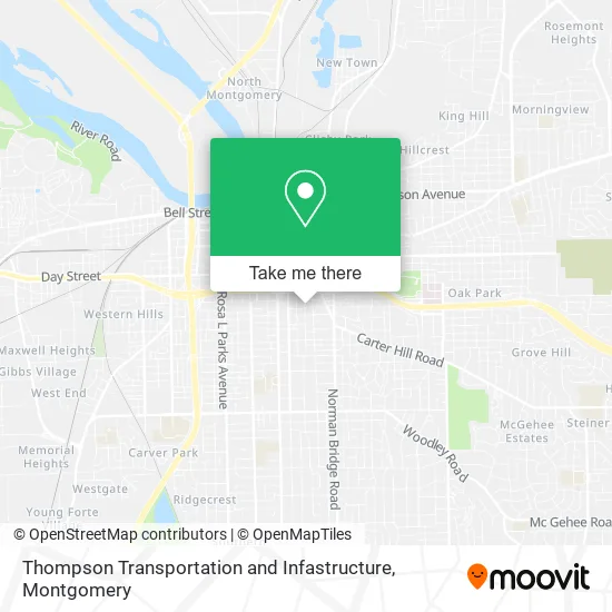 Thompson Transportation and Infastructure map