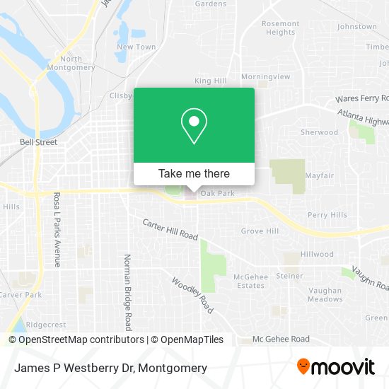 James P Westberry Dr map