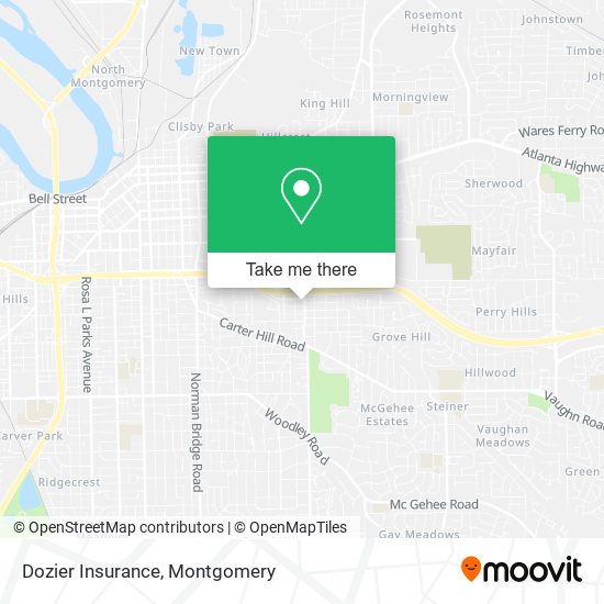 Mapa de Dozier Insurance