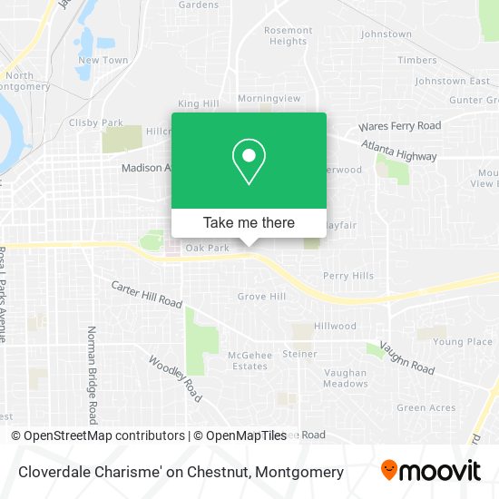 Cloverdale Charisme' on Chestnut map