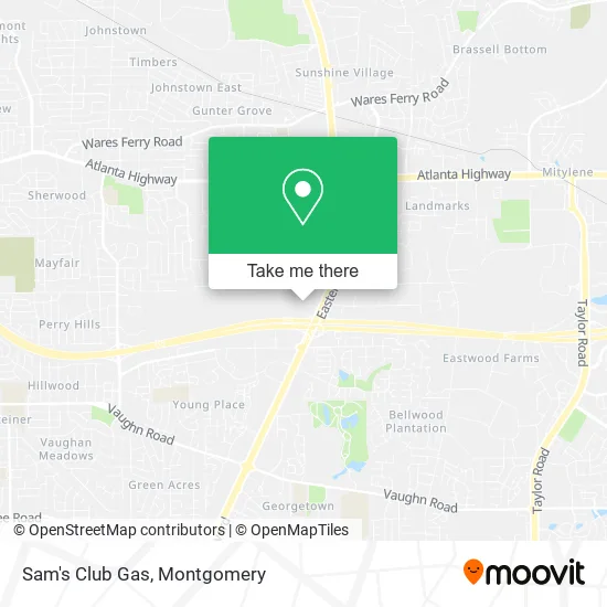 Sam's Club Gas map