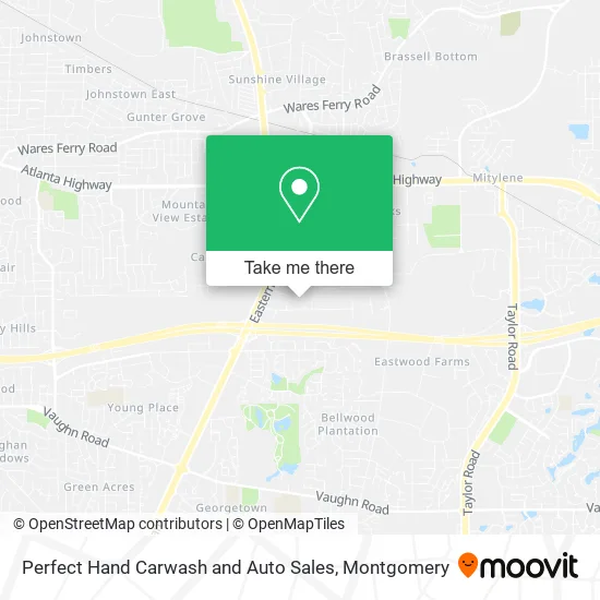 Perfect Hand Carwash and Auto Sales map